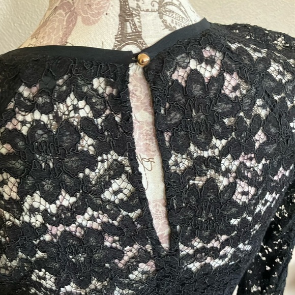 JUICY COUTURE BLACK EYELET PAIGE MIDI DRESS. RET $268. GORGEOUS! NWT. - Picture 7 of 16